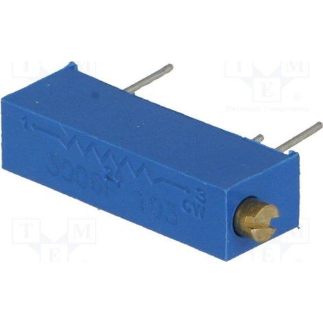 10K 0,75W Resistencia Ajustable Multivueltas Ajuste Horizontal