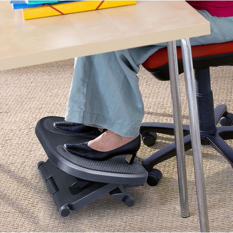 Bureau repose-pieds réglable 3 hauteurs noir HAVRYA (1/3)