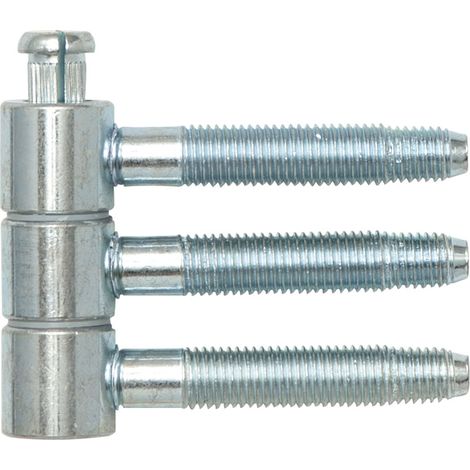 SFS Einbohrband (Steckband) 3-teilig, ø 16mm Höhe 46,7 mm Türband verzinkt (1/3)