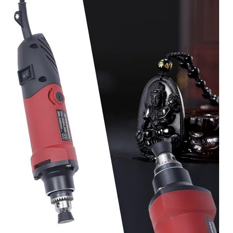 Mini meuleuse électrique 3 en 1 avec fonction perceuse et meuleuse droite, 26 000 tr/min, grande vitesse, meuleuse d'angle portable pour travaux de précision (1/5)