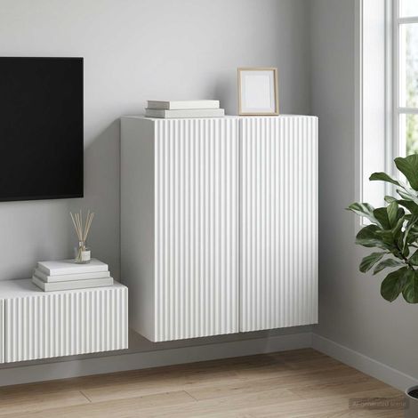 vidaXL Mobiletto a muro Bianco 59 x 31 x 60 cm Legno ingegnerizzato