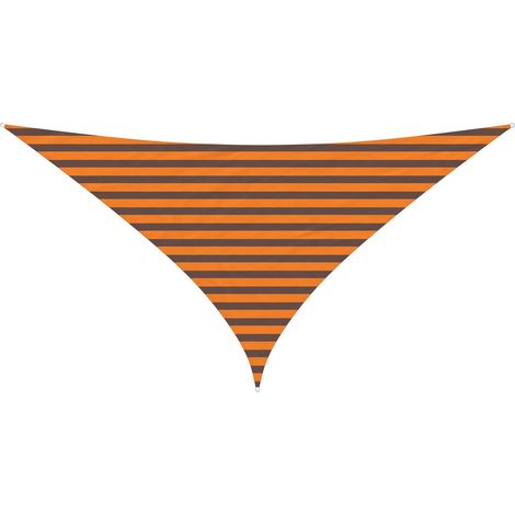 Sun Shade Sail Orange and Brown 3 x 3 x 4.24 m vidaXL