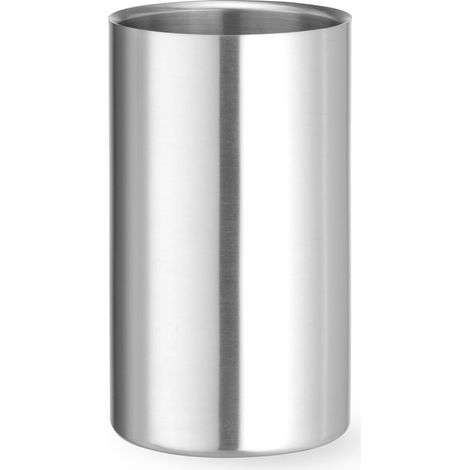 Rafraîchisseur à Bouteille - 1 Unité - Acier Inoxydable Double Paroi - Maintien au Froid sans Glaçons - Apéritif et Dîner - Ø120x180 mm (1/3)