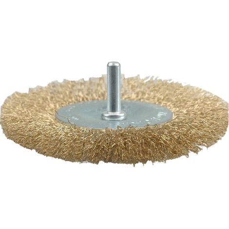 SPAZZOLA CIRCOLARE CON GAMBO Ø mm  75 - spessore fili 10 mm  - STANLEY