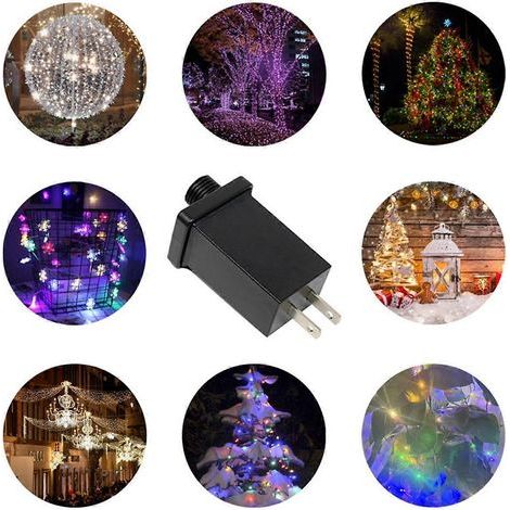 Adaptateur secteur LED 12V 1A 12W, transformateur LED, adaptateur de prise étanche IP44 pour bande lumineuse LED, idéal pour Noël (UE) (1/4)