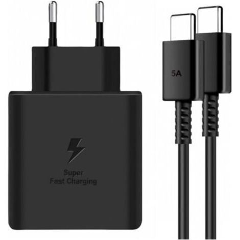 Chargeur de charge ultra rapide 45 W pour Samsung Galaxy S24+, S24 Ultra, S23+, S23 Ultra, S22, S21, Note20, A54, Z Fold5, Flip5, Flip4, adaptateur de prise de courant USB C avec câble 5A (1/5)
