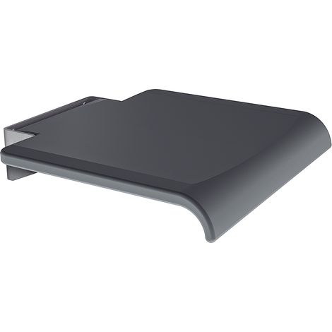 KWC AR Duschklappsitz, MEDCARE, Aufputz, 450x90x458 mm, Sitz grau Polyurethan