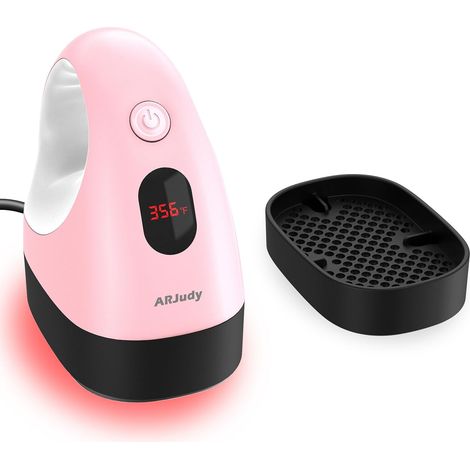 Mini Presse à Chaud Portable, Presse à Repasser avec Affichage LED, 3 Réglages de Température, Base Isolante de Sécurité, Idéale pour Travaux Manuels, T-shirts, Chapeaux, Vinyle HTV