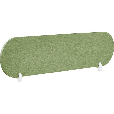 Panel separador tablero PET acústico tapizado de tela 160 x 40 cm verde Sparky