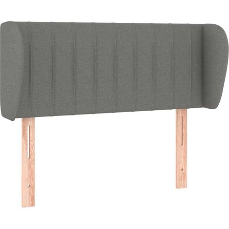 Maison Exclusive - Cabecero de tela gris oscuro 93x23x78/88 cm (1/5)