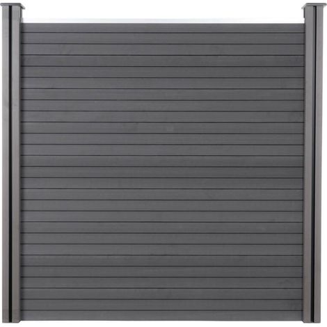 Home Deluxe Recinzione privacy in WPC CALLADO - 1 x elemento + 2 x pali