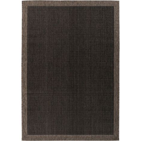 Tapis Uni à Poils Plats "Splash" Anthracite 120 x 170 cm (1/3)
