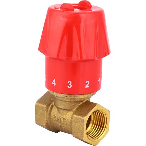 Vanne De Régulation De Débit En Laiton - Filetage Double Femelle G 1/2 Pouce DN15 - Pour Système De Plomberie - 1 Pièce