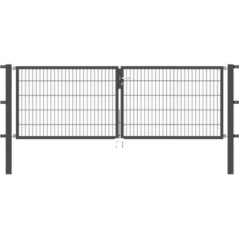 ALBERTS Doppeltor Flexo, fvz.anthr.Kst.b.RAL 7016, lichte BxH3000x1000, PF80x80/1700mm (1/3)