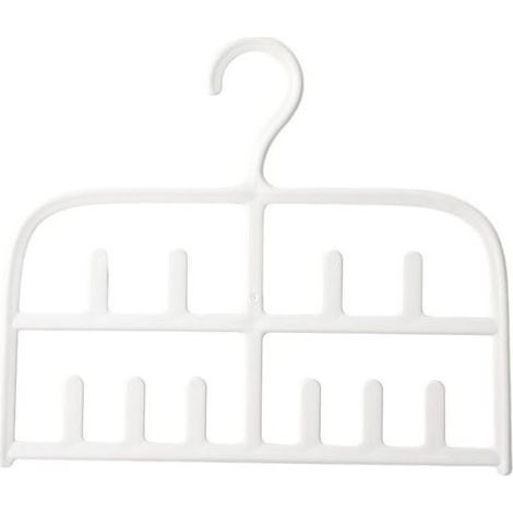 Set de 2 crochets de ceinture, organiseur à crochets multiples pour cravates et écharpes, accessoire de rangement pour placard (1/5)