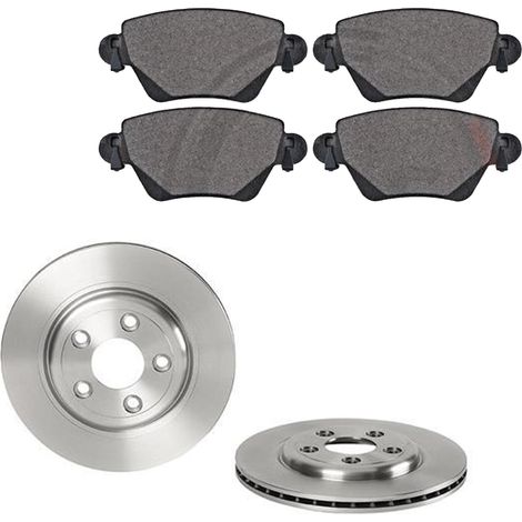KIT FRENI POSTERIORI compatibile con JAGUAR S-TYPE (X200) - DISCHI + PASTIGLIE OEM: FDB1416, FDB1713, FDB1983, FDB1486 / 17078 , 18090 , 18715 /SOSTITUZIONE DIRETTA/BASSA POLVERE/SILENZIOSO (1/5)