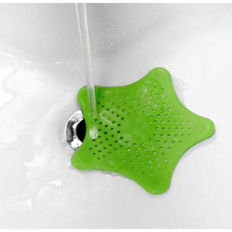 Passoires de salle de bain en silicone - Passoires de cuisine - Passoires d'évier Vertes (1 pièce) - Passoire d'évier - Tapis d'évier - Passoire de douche Verte (1 pièce) (1/5)