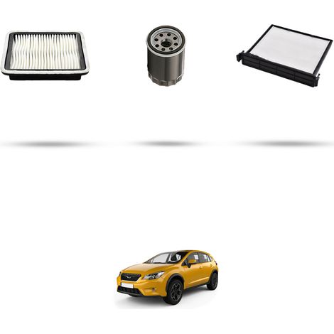 Kit tagliando 3 filtri compatibile con Subaru XV I 1.6i 84kw dal 2012 (1/4)