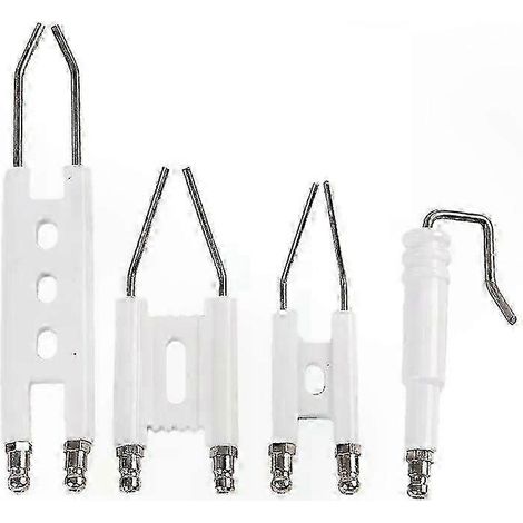 Électrode d'allumage en céramique à double aiguille de type H, compatible avec les brûleurs à combustible, type universel (1/5)