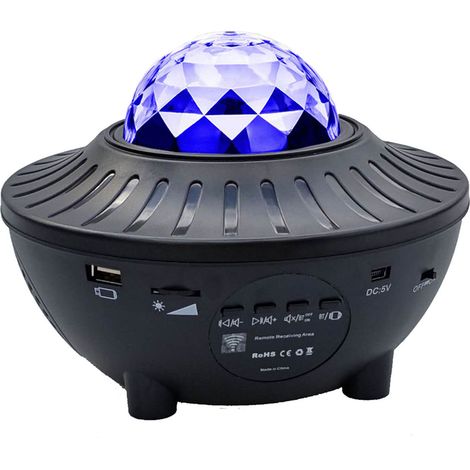 Toivize USB-LED-Projektor, Bluetooth-Lampe mit Sternenhimmel- und Wasserwelleneffekten, 4 Farben, Fernbedienung, beruhigendes Ambiente (1/5)