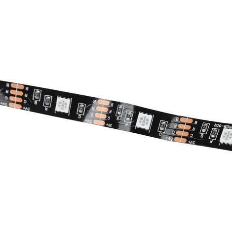 Bande LED 5050SMD 1 m RGB, alimentation USB, idéale pour la maison, Noël et les mariages (DC12V). (1/5)