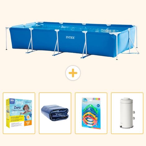 Intex Piscine Tubulaire Rectangulaire - 450x220x84 cm - 5-pièces S7 (1/5)