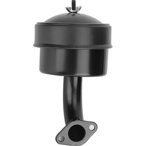Pot d'échappement pour Moteur Diesel 168F/170F - Système complet silencieux en fonte + plastique - Taille: 18.5x11cm - Pièce neuve agricole (1/5)