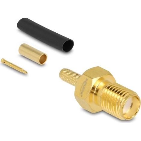 Decodificador delock rp-sma jack con tubo termorretráctil incluido