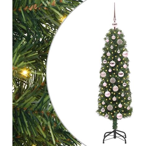 Árbol de Navidad artificial Verde 120 cm PVC, Acero y Plástico vidaXL
