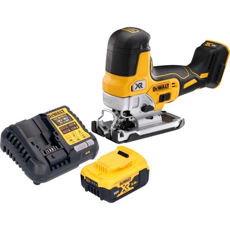 DeWalt DCS 335 P1 Scie sauteuse sans fil 18 V 135 mm Brushless + 1x batterie 5,0 Ah + chargeur