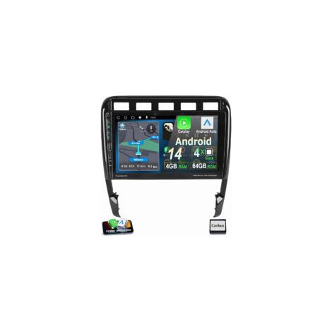 9" Pour Porsche Cayenne 9PA 2002-2010 Android 14 Carplay Autoradio GPS 2+64G