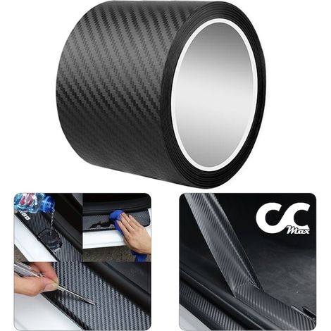CCmax Carbon-Matt-Klebeband für Fahrzeugschutz und Tuning, 3 m x 7 cm, widerstandsfähig, wasserdicht, selbstklebend, universell kompatibel (1/3)