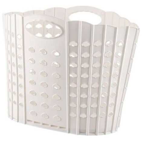 Wäschekorb - Weiß - Faltbar - 35 x 27 x 27 cm - PP-Material - Multifunktional (1/5)
