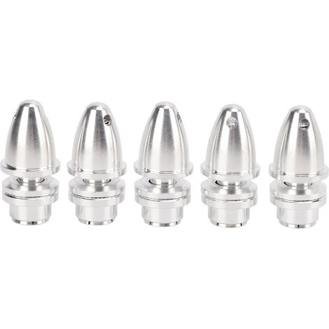 5 pièces de colliers de serrage en aluminium pour moteur RC, avion à aile fixe, diamètre d'arbre 5.0MM (1/5)