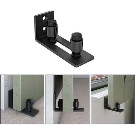 Guide De Sol Pour Porte Coulissante - Acier Au Carbone Trempé - Pour Portes De Grange Et Intérieures - 120 X 65 X 50 Mm - 1 Pièce (1/4)