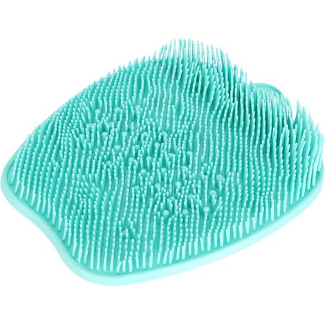 Nettoyant Pieds Gommant avec Ventouse pour Douche, Coussin de Massage Pieds Silicone Doux Vert, Stimule la Circulation Sanguine, Mat Anti-Dérapant pour Baignoire (1/5)