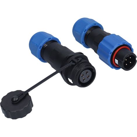 Connecteur Aviation 4 broches 250V 5A, prise femelle à visser, étanche et résistant à la corrosion, connexion solide pour câble 1 à 7 broches, fiche avionique robuste. (1/5)
