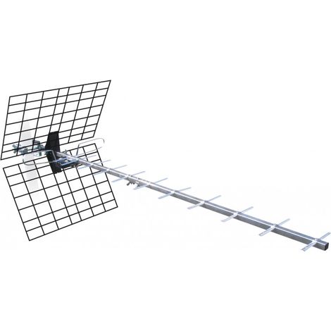 Antenne d'extérieur 20 dB à fiche F