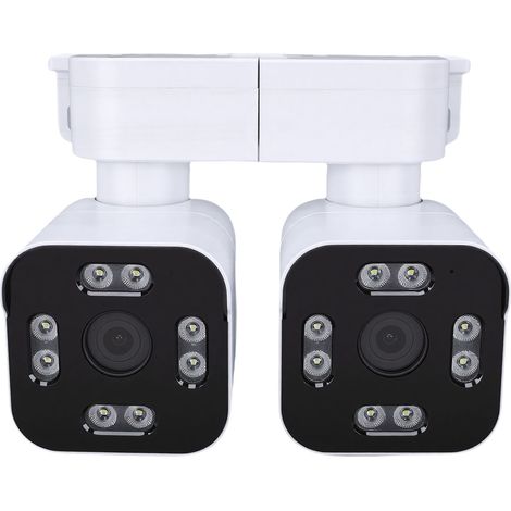 Caméra extérieure double objectif 2,5K 5MP, caméra de sécurité filaire WiFi avec microphone, son et vidéo, suivi PTZ automatique, enregistrement 24h/24 et 7j/7, prise UE (1/5)