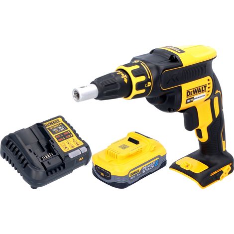 DeWalt DCF 620 H1 Akku Trockenbauschrauber 18 V 30 Nm Brushless + 1x Powerstack Akku 5,0 Ah + Ladegerät (1/5)