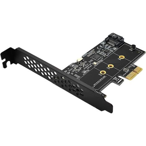 PCIE-zu-Sata-3.0-/M.2-NGFF-zu-PCIE-Adapter, PCI-E-M.2-Riserkarte mit Unterstützung für Key B (1/5)