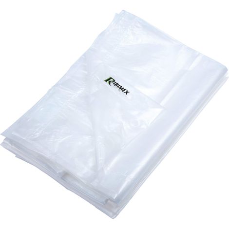 Ribimex Telone Ecoplatinium 1,5x5 m Semi-Trasparente, 70 g/m², con Occhielli Saldati ad Ultrasuoni, Impermeabile e Anti-UV, Leggero e Resistente, Ideale per Serre e Coltivazioni - PRB0701,5X5EP