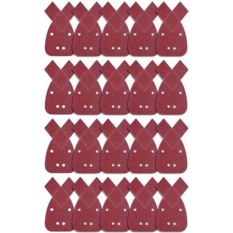 20 Pieces Triangular Abrasive Sheets, 80 Grit Sanding Sheets, XU, Grain Mouse Sanding Sheet, Abrasive Paper for Detail, Palm Sander -