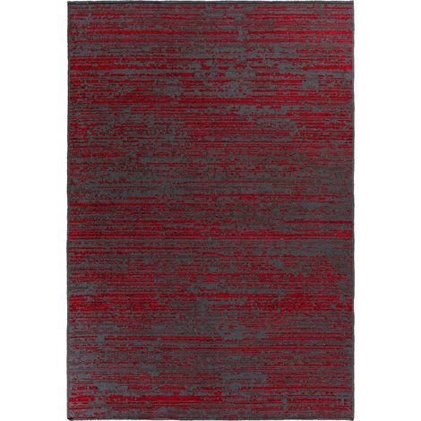 Tapis rouge relief 3d style vintage intérieur - 150 x 80 cm (1/4)