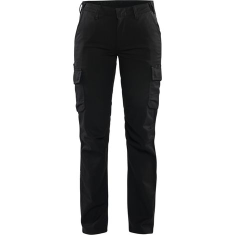 BLAKLÄDER Damen-Bundhose Industrie Stretch, schwarz, Konfektionsgröße DE: 40