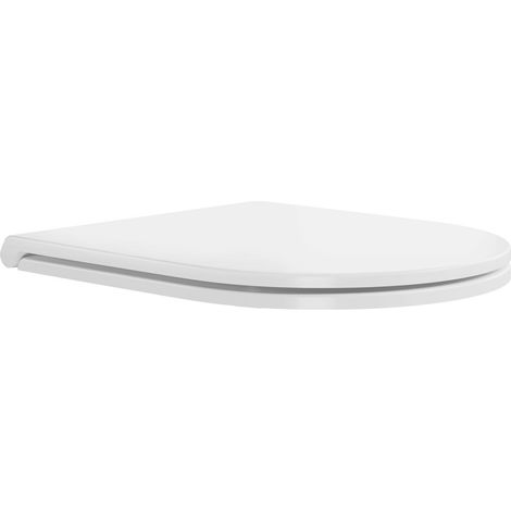 Abattant WC FLO SLIM à fermeture douce, blanc (1/3)