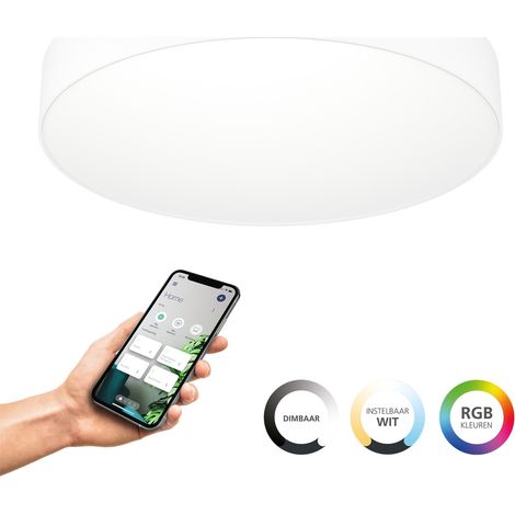 Plafonnier design Gallizzi-Z blanc intelligent Ø 49cm - 901907