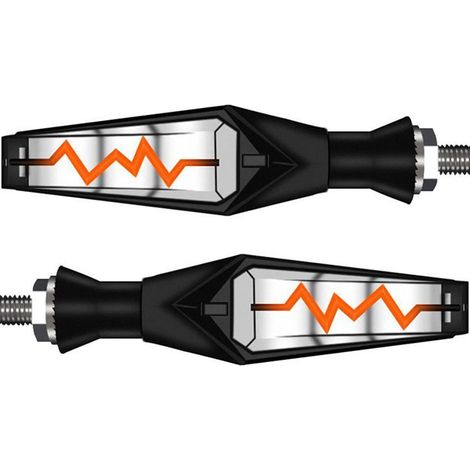 Clignotants + Feux de jour LED défilant Moto ECG4.0 - séquentielle (1/5)