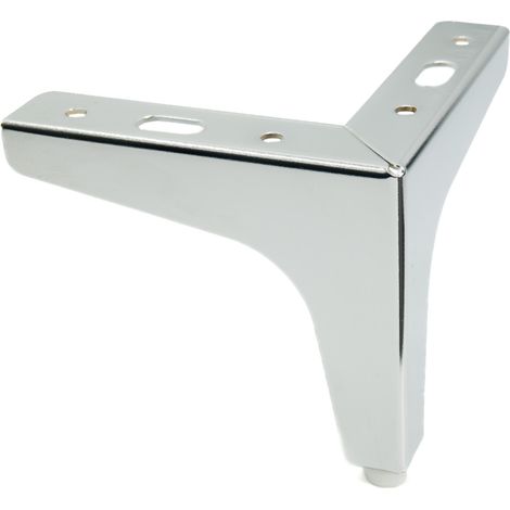 Pied de meuble Anchor argent chromé hauteur 10 cm (1/5)
