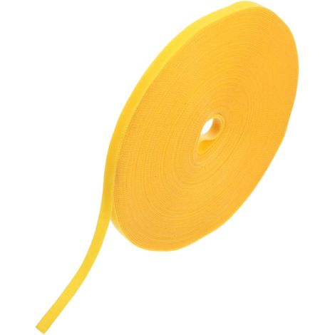 Attache-Plantes Ajustable 1 Rouleau en Nylon Polyester Jaune Maintien Fort, Usage Prolongé, Support pour Vigne et Plantes, Format Léger (1/5)